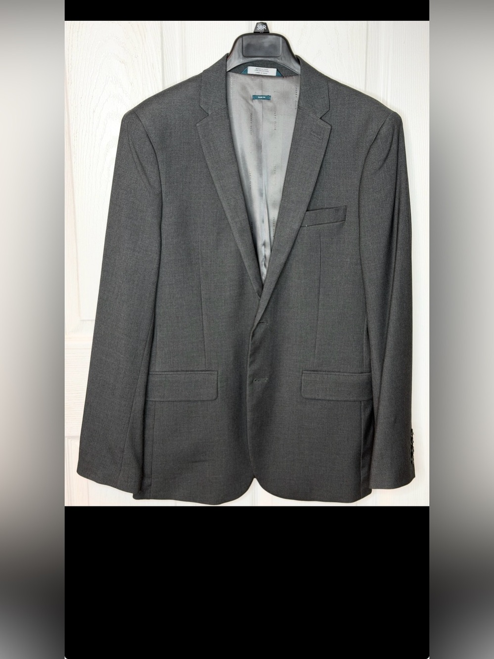 Perry Ellis Charcoal Single-Breasted Sport Coat